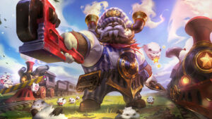 LoL skin Choo Choo Ornn splash art