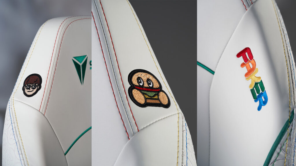 Faker Secretlab chair in collaboration with VandyThePink