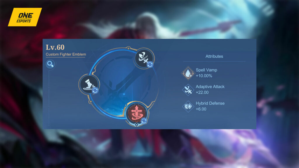Mobile Legends: Bang Bang fighter Artlott recommended emblem setup