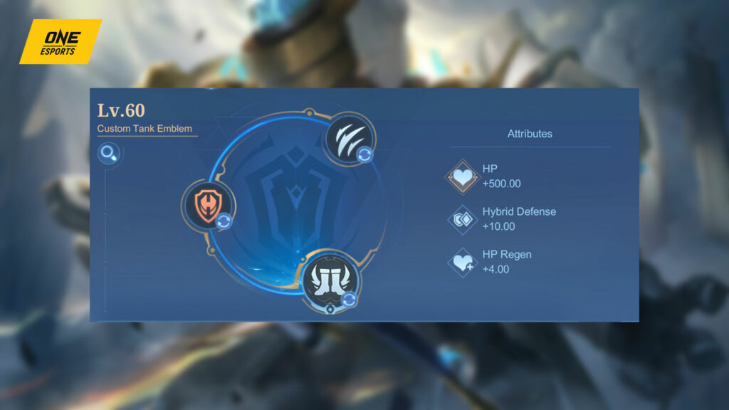 Mobile Legends: Bang Bang tank Edith recommended emblem setup