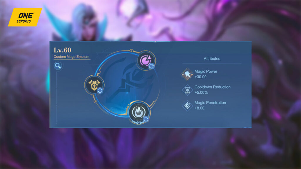 Mobile Legends: Bang Bang mage hero Valentina recommended emblem setup