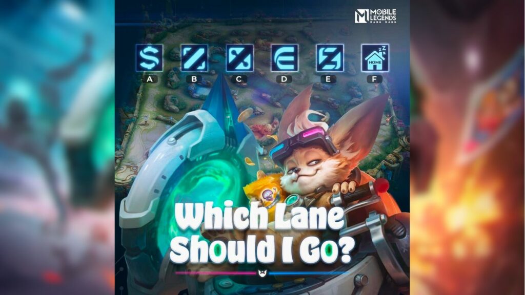 Moonton Games question on their Facebook page asking which lane is Chip best suited for.