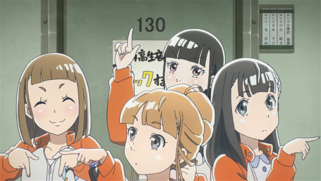 Characters in A Place Further Than the Universe -- slice of life anime