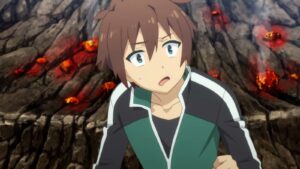 One of the best anime in April 2024 is Kazuma Satou from KonoSuba: God's Blessing on This Wonderful World!