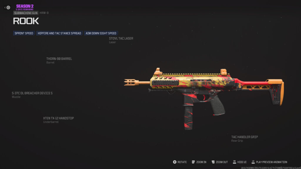 Attachments for Rook Blueprint in MW3 and Warzone