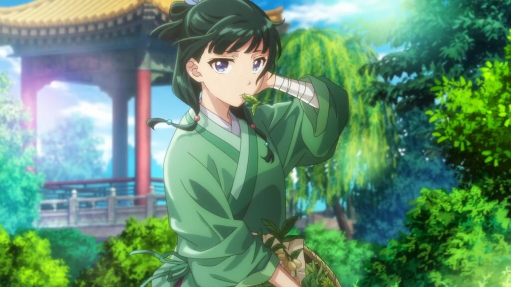 Maomao from The Apothecary Diaries, one of the best anime in 2024