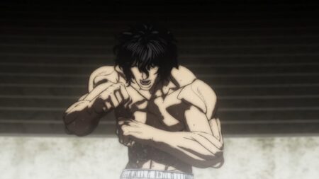 Tohkita Ohma fighting stance in Kengan Ashura