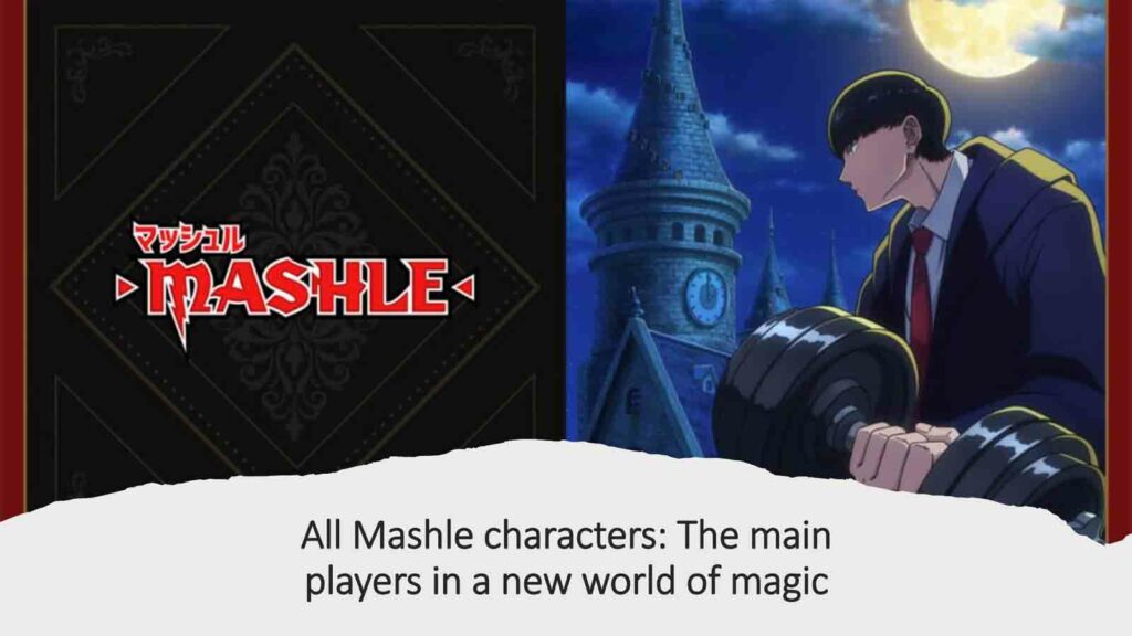 Mashle Burnhead in official key visual for season one, a featured image for ONE Esports article "All Mashle characters: The main players in a new world of magic"