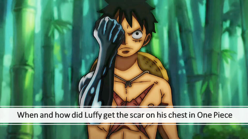One Piece's Monkey D. Luffy in ONE Esports featured image for article "When and how did Luffy get the scar on his chest in One Piece"