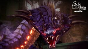 Blue Venom-Fanged Kasaka boss in Solo Leveling: Arise