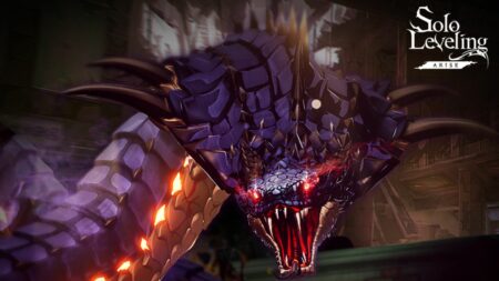 Blue Venom-Fanged Kasaka boss in Solo Leveling: Arise