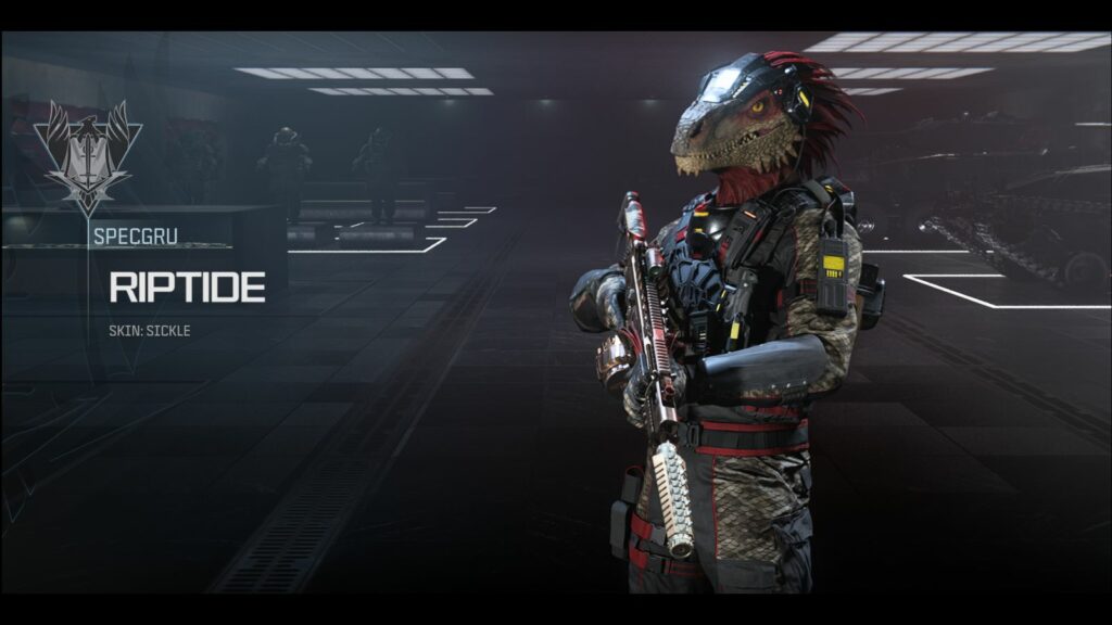 Sickle Operator skin included in the Codasaurus tracer pack.