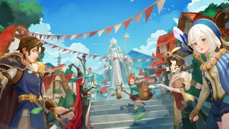 AFK Journey poster, featuring all the main characters