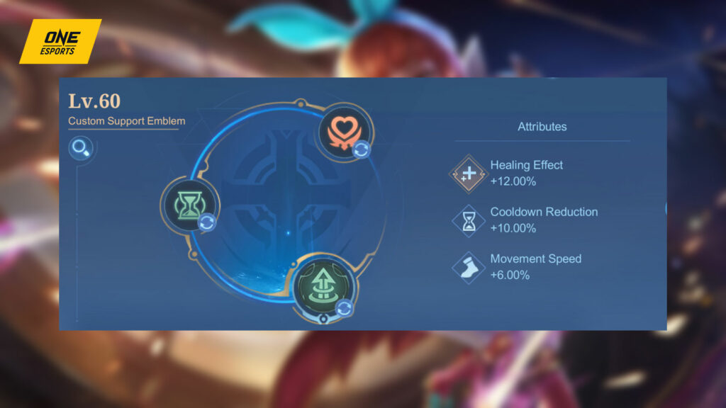 Mobile Legends: Bang Bang support hero Angela recommended emblem setup