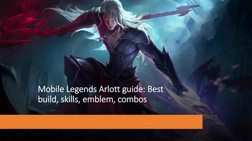 Arlott default skin in MLBB official splashart in ONE Esports featured image for article "Mobile Legends Arlott guide: Best build, skills, emblem, combos"