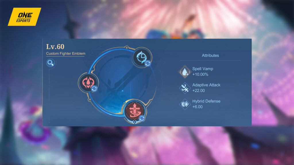 Mobile Legends: Bang Bang fighter Cici recommended emblem setup
