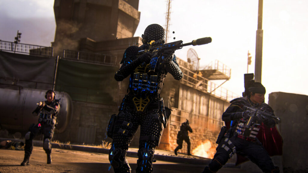 Three MW3 players with guns