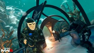 Operators fight in Capture the Flag game mode on the Tanked map in Modern Warfare 3