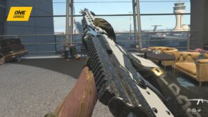 Weapon inspect of KV Broadside with JAK Jawbreaker MW3 at Departures map