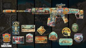 Warzone 4th Anniversary rewards, including the MCW weapon blueprint and 12 stickers