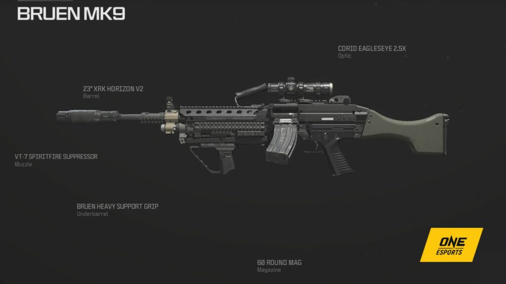 Best Bruen MK9 loadout attachments as shown in weapon preview