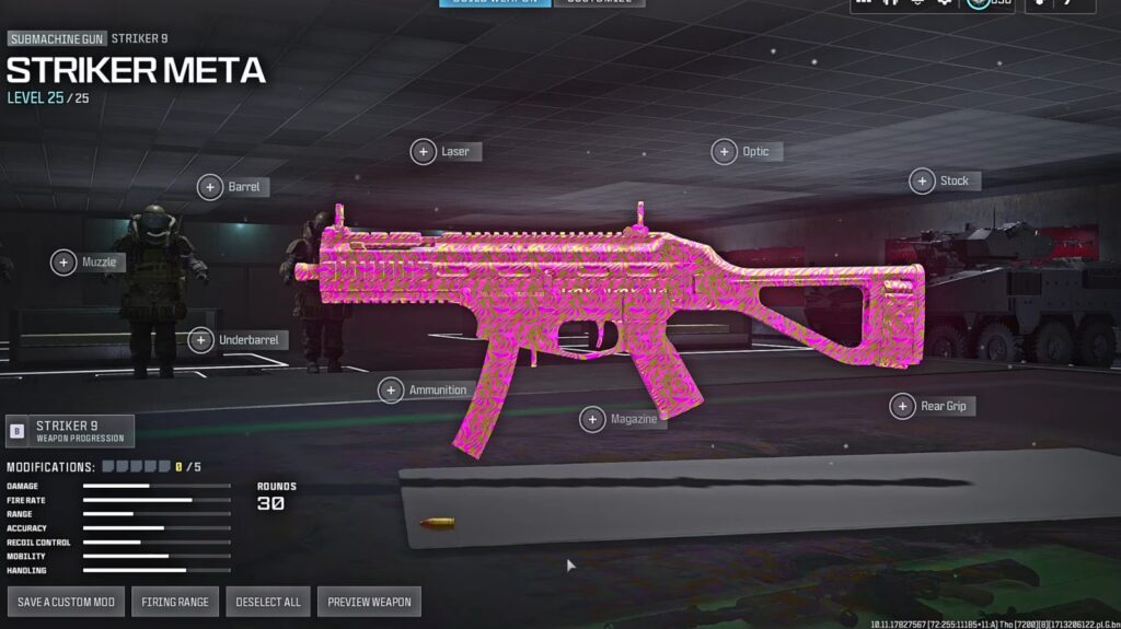 Best SMG in Warzone Season 3 Striker 9