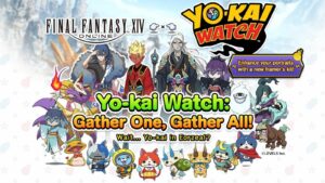 Yokai x FFXIV event banner -- The friendliest ghosts you’ve ever seen!