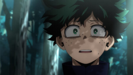 My Hero Academia main character Izuku "Deku" Midoriya seen crying in season 7 episode 3