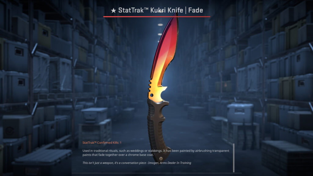 Kukri Knife from Kilowatt Case in CS2