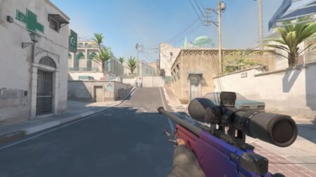 AWP on dust2 long A in CS2