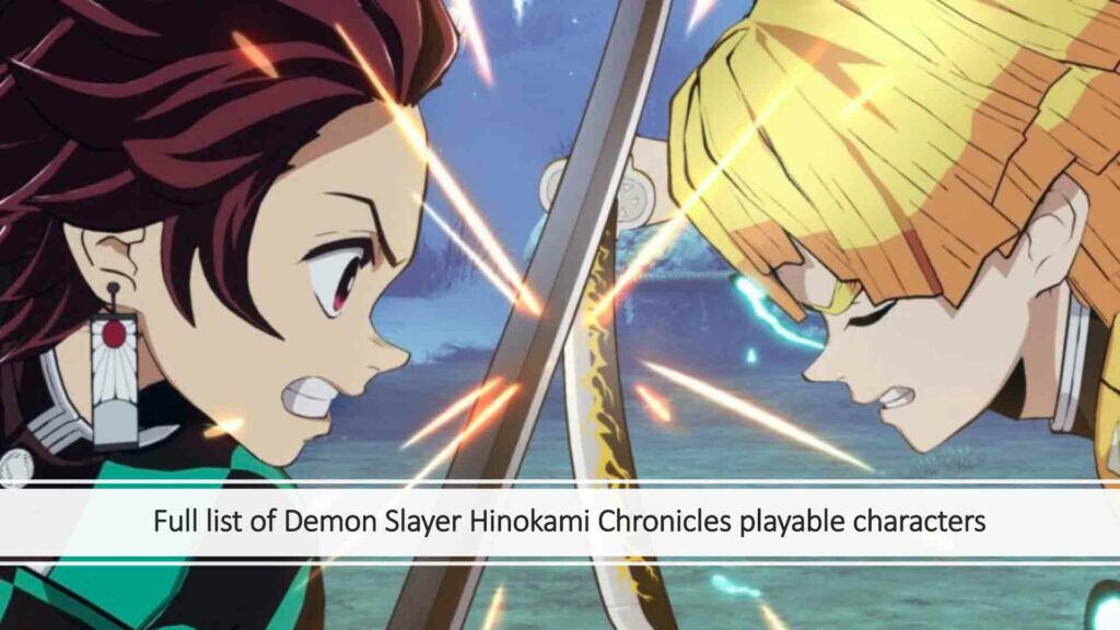Tanjiro and Zenitsu in Demon Slayer Hinokami Chronicle game in ONE Esports featured image for article "Full list of Demon Slayer Hinokami Chronicles playable characters"