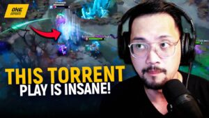 Matvey "MieRo" Vasyunin's Torrent play in DreamLeague Season 23 featured in ONE Esports' image for Samsung Weekly Video wherein Caisam "Wolf" Nopueto analyzes it