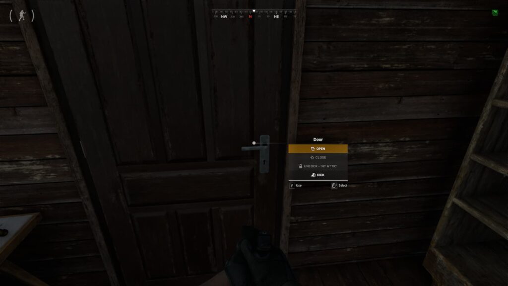 Helping Hand task in Gray Zone Warfare restaurant intel in attic