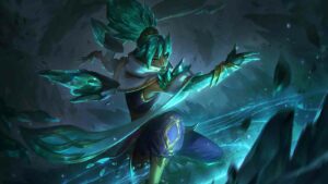 Crystalis Motus Taliyah skin official wallpaper splashart
