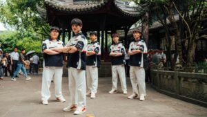 Top Esports at MSI 2024 Play-In Stage featured photoshoot with folded arms