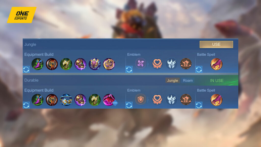 Mobile Legends: Bang Bang tank hero Barats best build