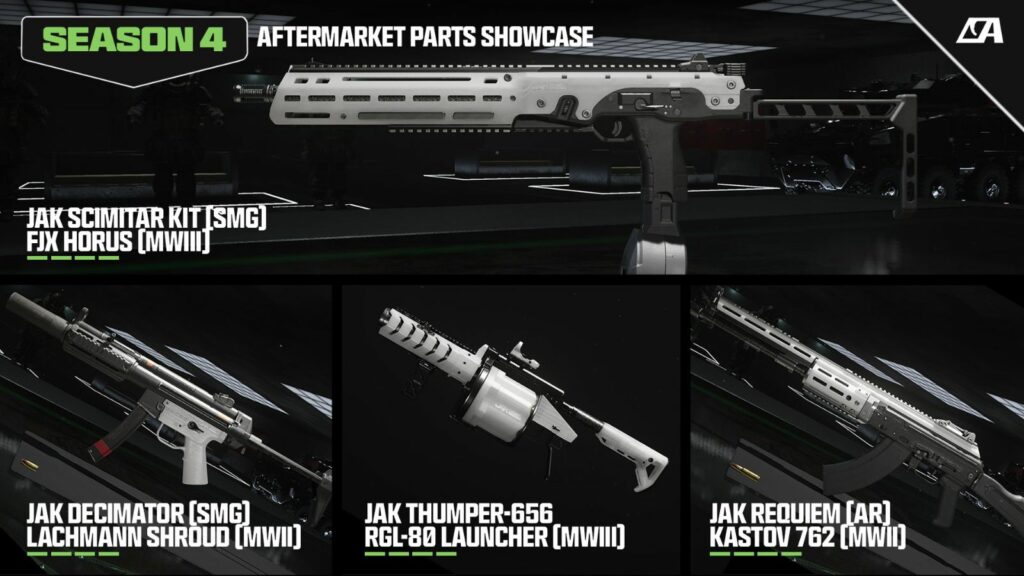 Aftermarket parts in Modern Warfare 3 Season 4