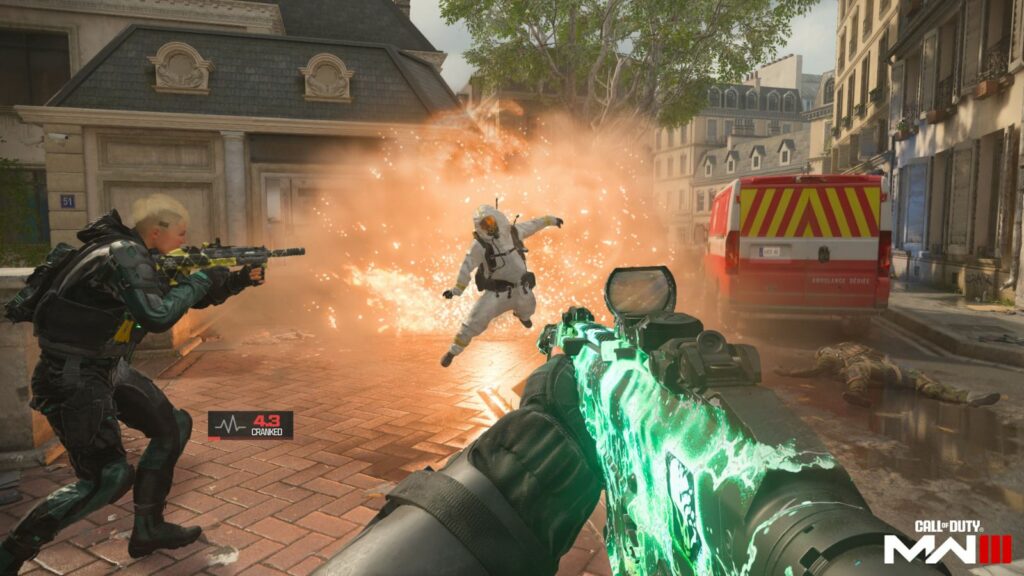 Operators fight during a game of Hyper Cranked in Modern Warfare 3
