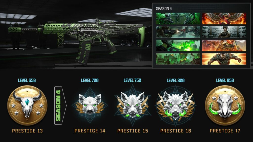 Modern Warfare 3 Season 4 Prestige ranks and rewards