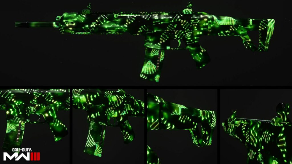 "Shear Modulus" weapon mastery camo from Weekly Challenges in Modern Warfare 3 Season 4
