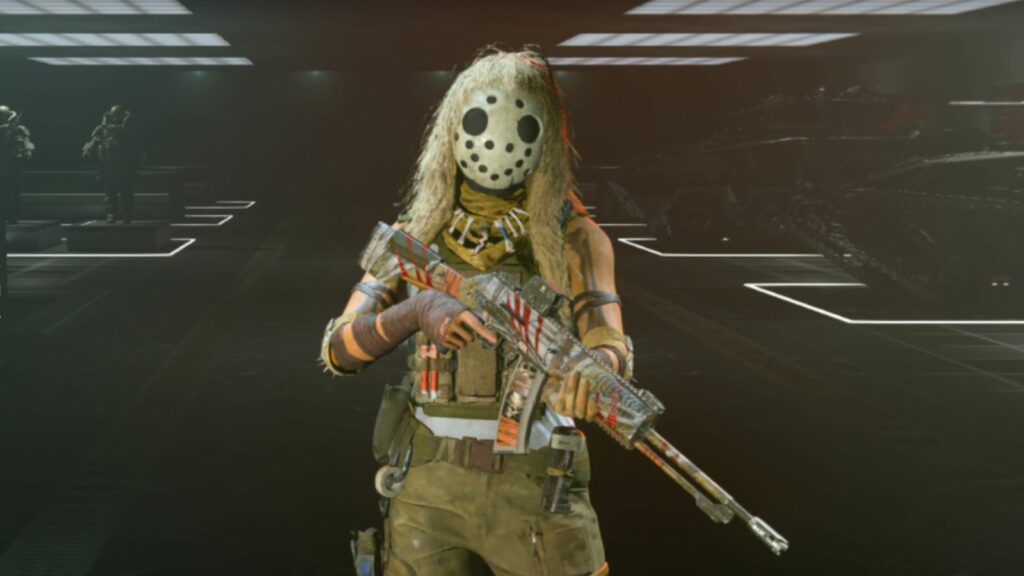 Nomad operator skin for Raptor from Killer Bone Collector party Pack in Modern Warfare 3 and Warzone