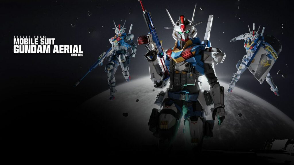 Mobile Suit – XVX-016 Gundam Aerial tracer pack, one of the Gundam bundles in Modern Warfare 3 and Warzone