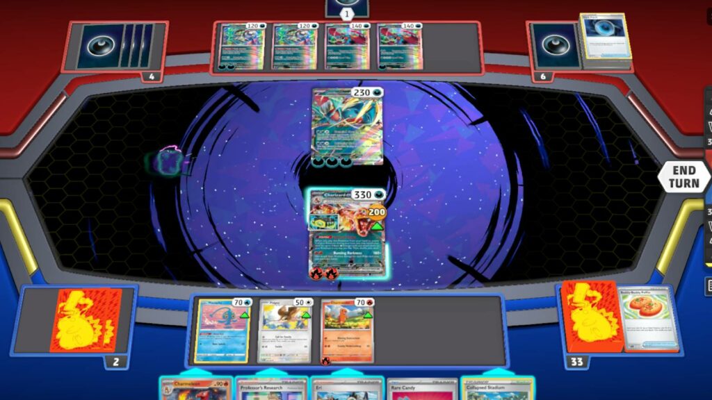 Screenshot of live Pokemon TCG game streamed on Celsos Ricablanca's stream
