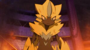 Zeraora in The Power Of Us Movie glaring
