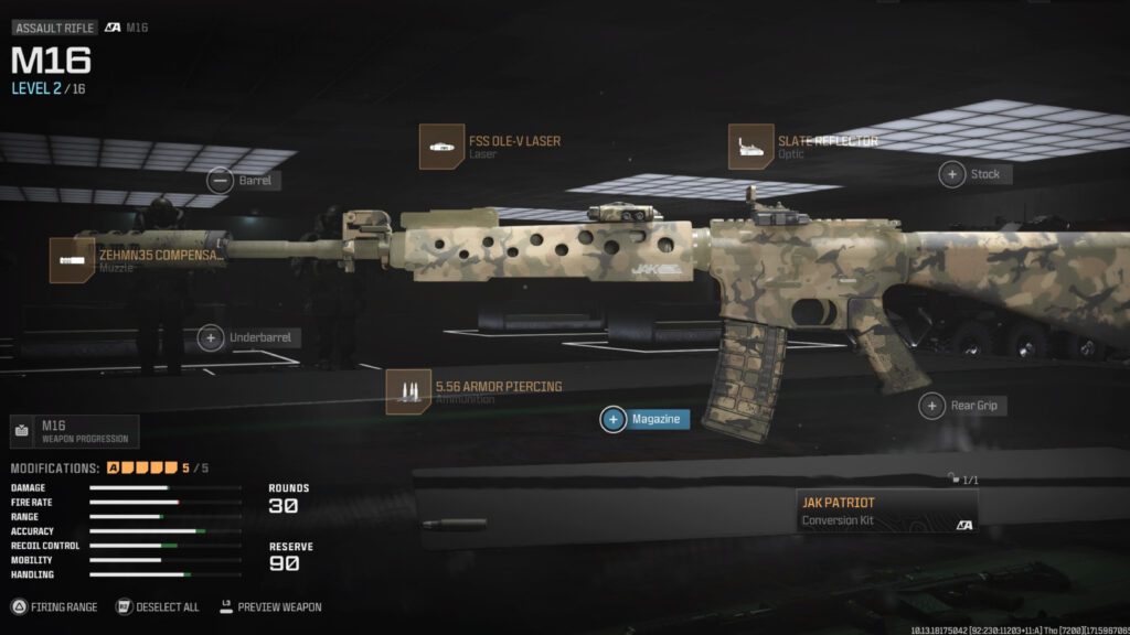 Best JAK Patriot loadout MW3
