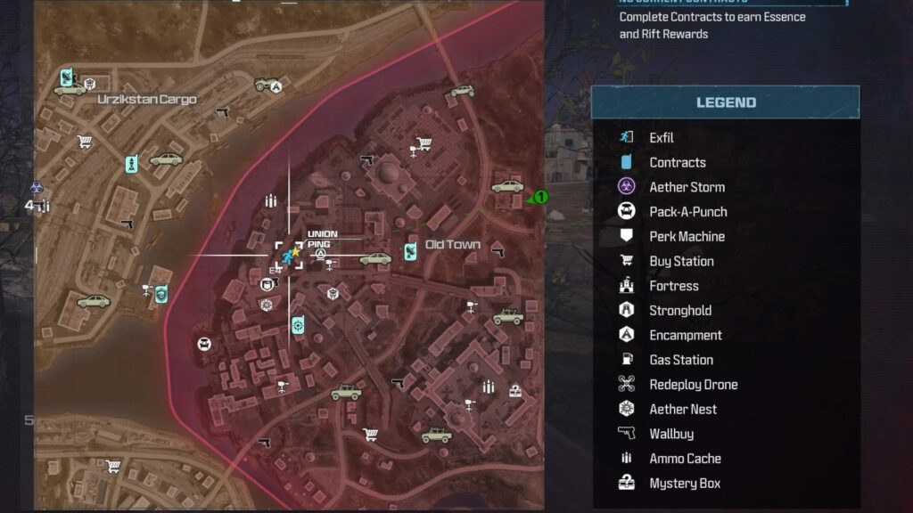 Union Story mission location in MW3 Zombies