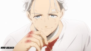 Wind Breaker main character Hajime Umemiya seen in season 1 episode 10 of the anime