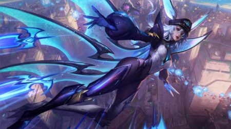 Battle Bat Xayah skin official splashart wallpaper