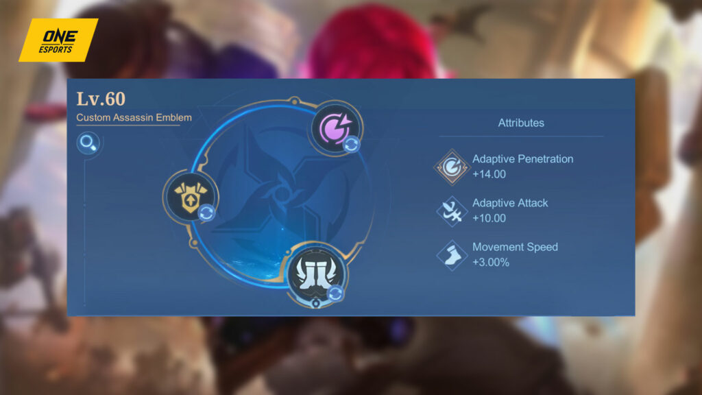Mobile Legends: Bang Bang marksman Beatrix recommended emblem