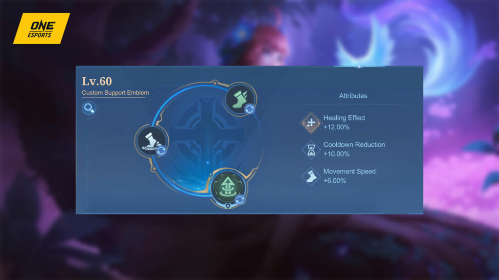 Mobile Legends: Bang Bang support hero Floryn recommended emblem setup